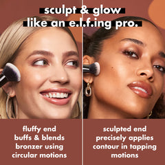 e.l.f Liquid Bronzer & Contour Duo Brush