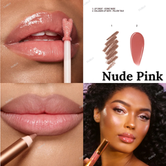 CHARLOTTE TILBURY - GLOSSY Nude Pink LIP DUO