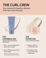 Fenty Beauty The Curl Crew Instant Damage Repair Treatment + Curl Defining Cream Set