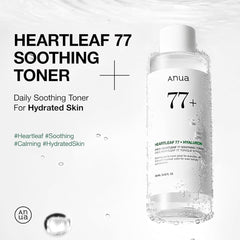 Anua Heartleaf 77 Soothing Toner I pH 5.5 Trouble Care, Calming Skin, Refreshing, Hydrating, Purifying, Cruelty Free, Vegan,(250ml / 8.45 fl.oz.)