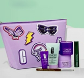 CLINIQUE 7 Piece Gift Set Smart Wrinkle Serum & Cream Quickliner Cleansing Balm