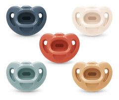 Nuk Comfy Neutrals Pacifier, Size 6-18m, 5Pk