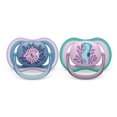 Philips Avent Ultra Air Soother (Seahorse/Pufferfish) (6-18m) (Twin Pack)