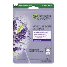 GARNIER SKIN ACTIVE MOISTURE BOMB SHEET MASK