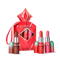 MAC WILDEST GLEAMS MINI LUSTREGLASS LIP TRIO