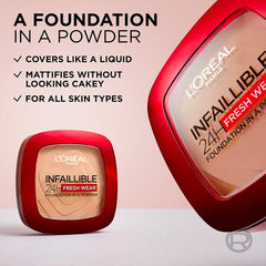 L'oreal Infallible 24H Fresh Wear Foundation in a Powder