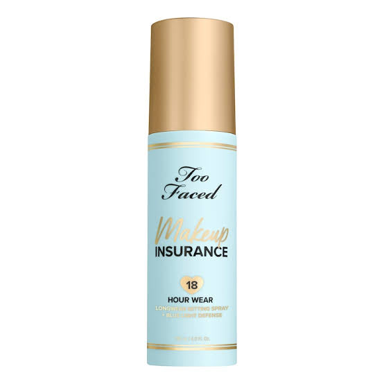 Too Faced Makeup Insurance Setting Spray 18-Hour Wear + Blue Light Defense 118ml