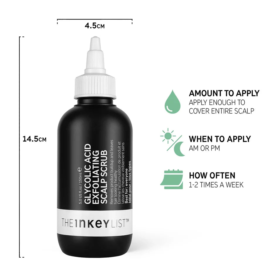 The INKEY List Glycolic Acid Exfoliating Scalp Scrub 150ml