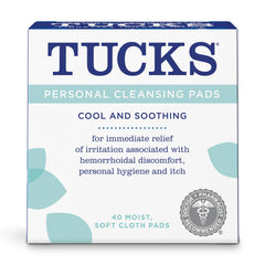 Tucks Personal Cleansing Pads 40-Count