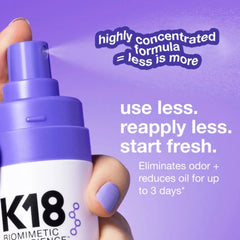 K18 AIRWASH DRY SHAMPOO REDUCES OIL AND ODOR 118ML