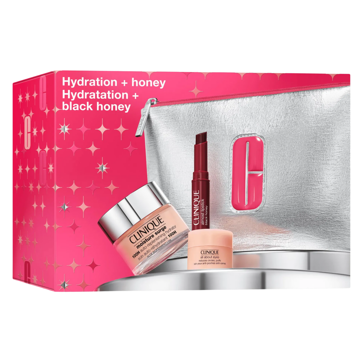 CLINIQUE MOISTURE SURGE Hydration + Black Honey SET