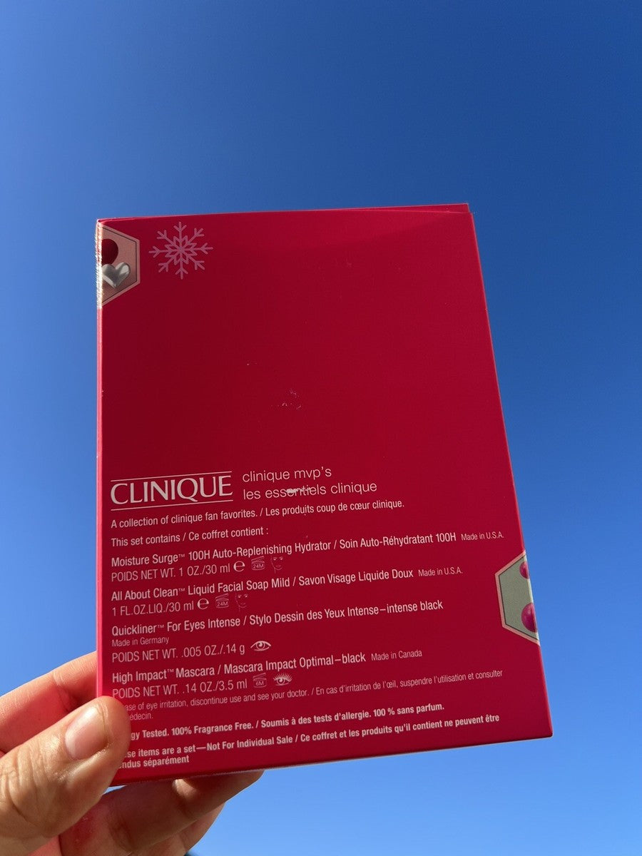 Clinique MVPS Skincare and Makeup Set 4 Pcs New