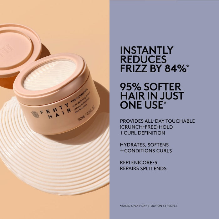 Fenty Beauty The Curl Crew Instant Damage Repair Treatment + Curl Defining Cream Set