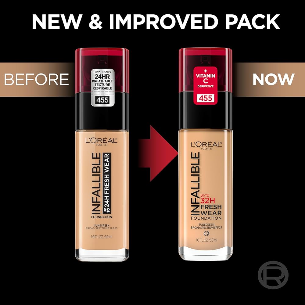 L'Oreal Paris Makeup Infallible Up to 32 Hour Fresh Wear Lightweight Foundation