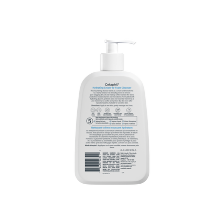 Cetaphil Hydrating Cream-to-Foam Cleanser