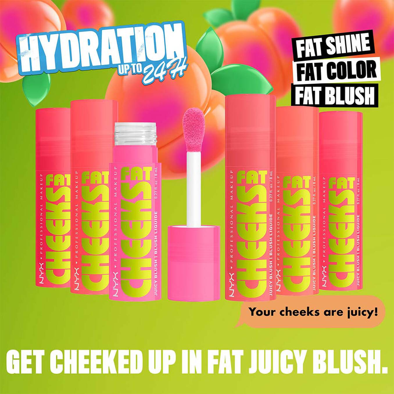 NYX FAT CHEEKS JUICY BLUSH