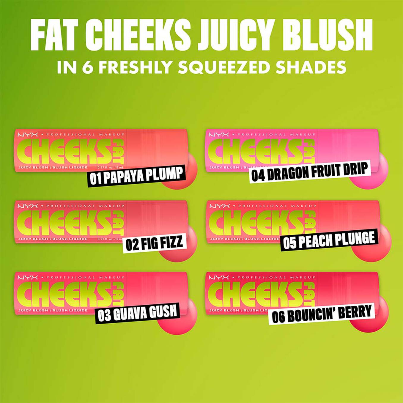NYX FAT CHEEKS JUICY BLUSH