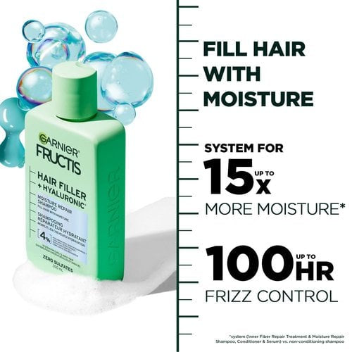 Garnier Fructis Hair Filler + Hyaluronic Acid Sulfate-Free Shampoo