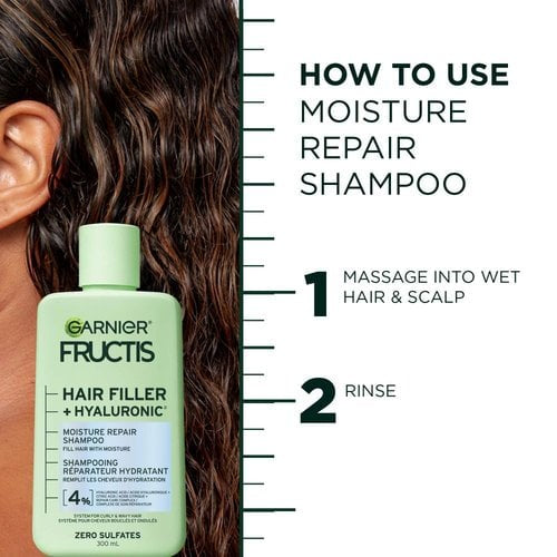 Garnier Fructis Hair Filler + Hyaluronic Acid Sulfate-Free Shampoo