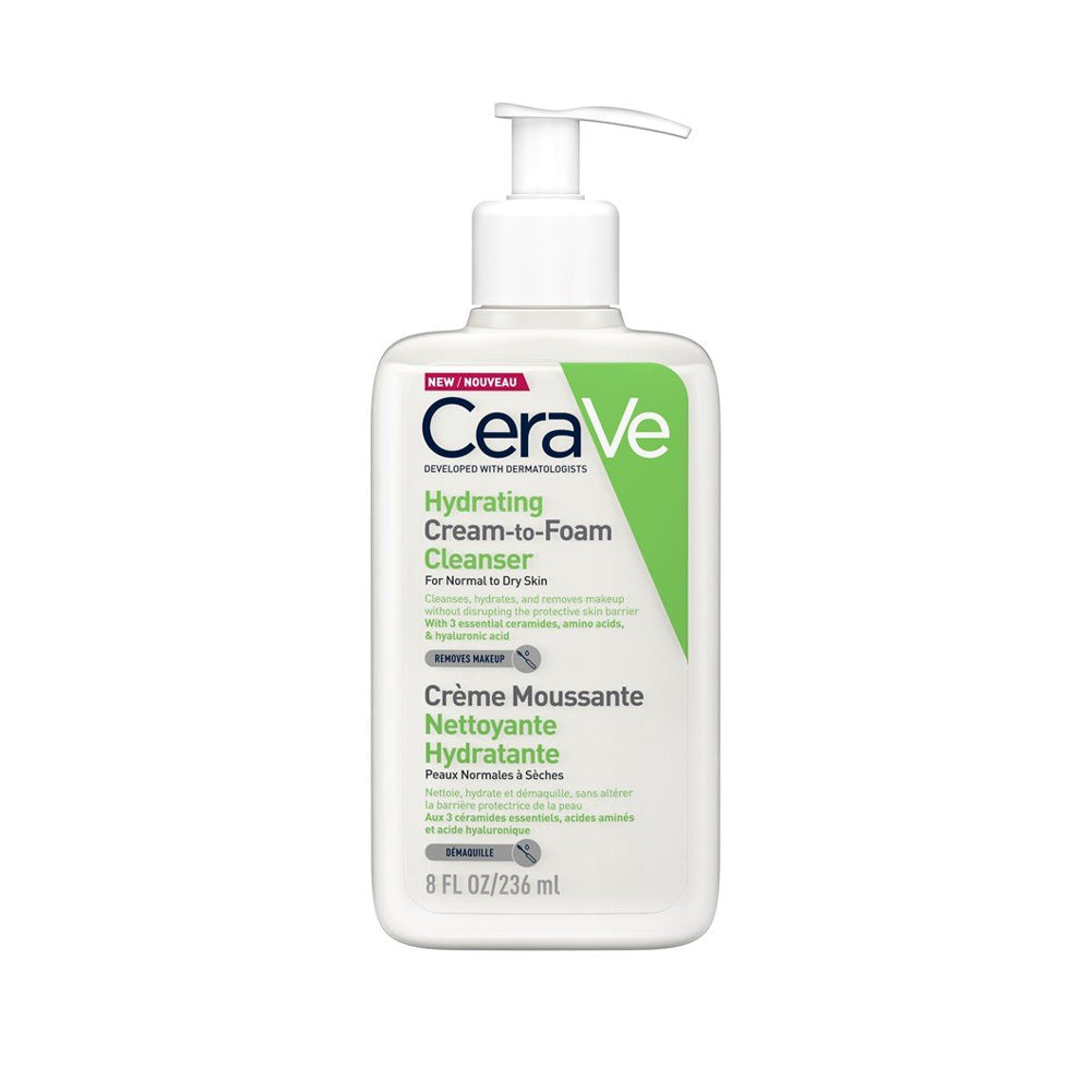 Cerave Hydrating Cream-To-Foam Cleanser