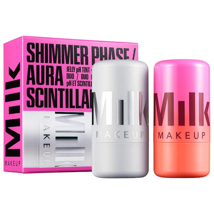 Milk Makeup Shimmer pHase Cooling Water Jelly Tint + Highlight Set
