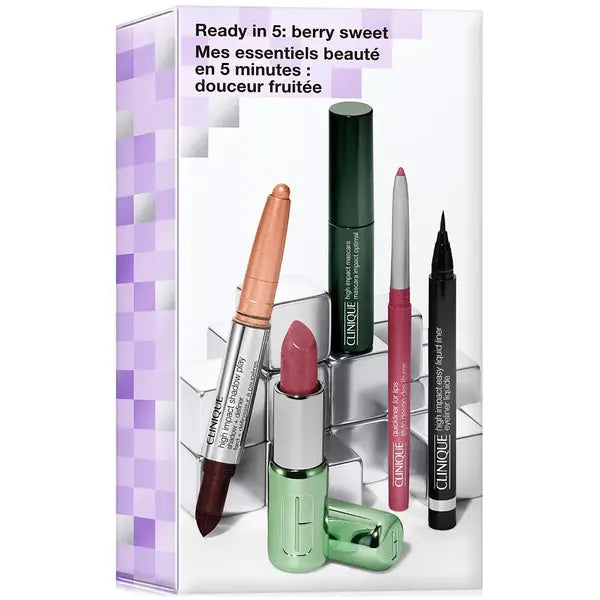 Clinique 5-Pc Ready In 5 Berry Sweet Makeup Set For Eyes & Lips