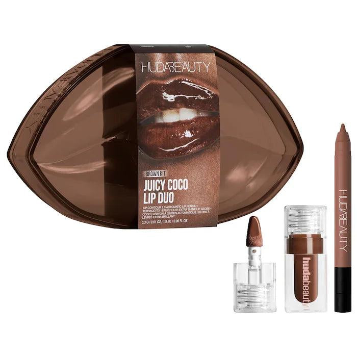 Huda Beauty - Juicy Bombshell Lip Gloss + Liner Set