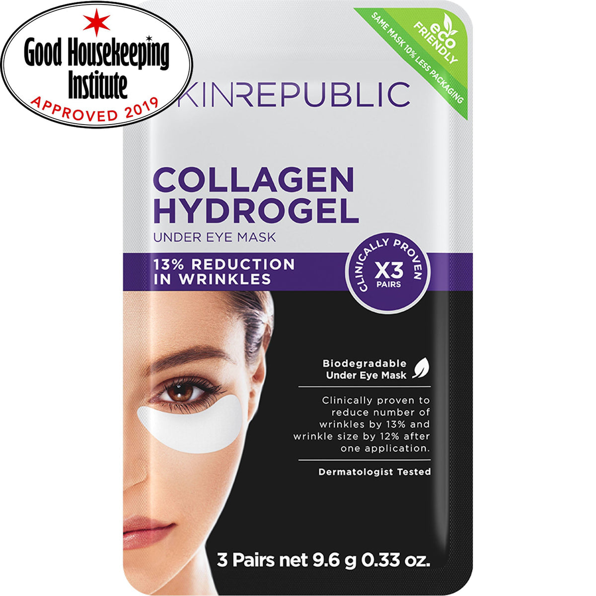 SkinRepublic Collagen Hydrogel Under Eye Patch (3 Pairs)